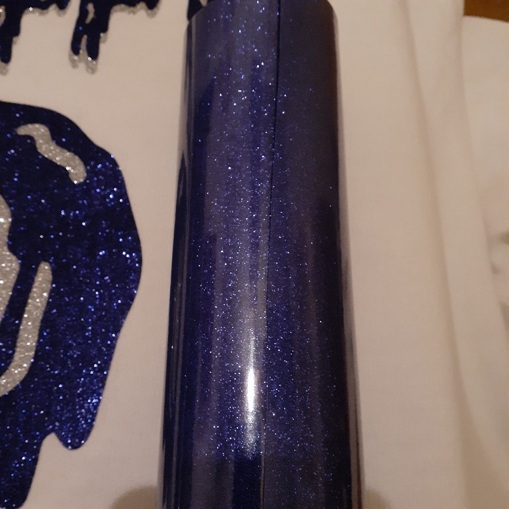 HTV Vinyl For Cricut Or Silhouette Blue Glitter
